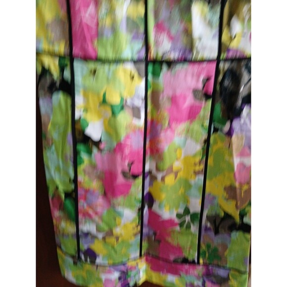 Calvin Klein Dress Womens 6 Watercolor Floral Sleeveless Sheath Artsy Career - Picture 5 of 16